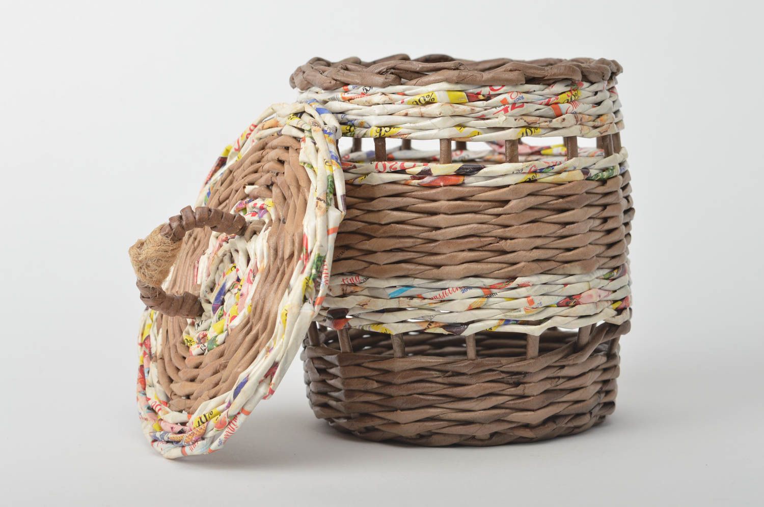 Handmade woven basket stylish decorative basket designer home ideas cute basket photo 2