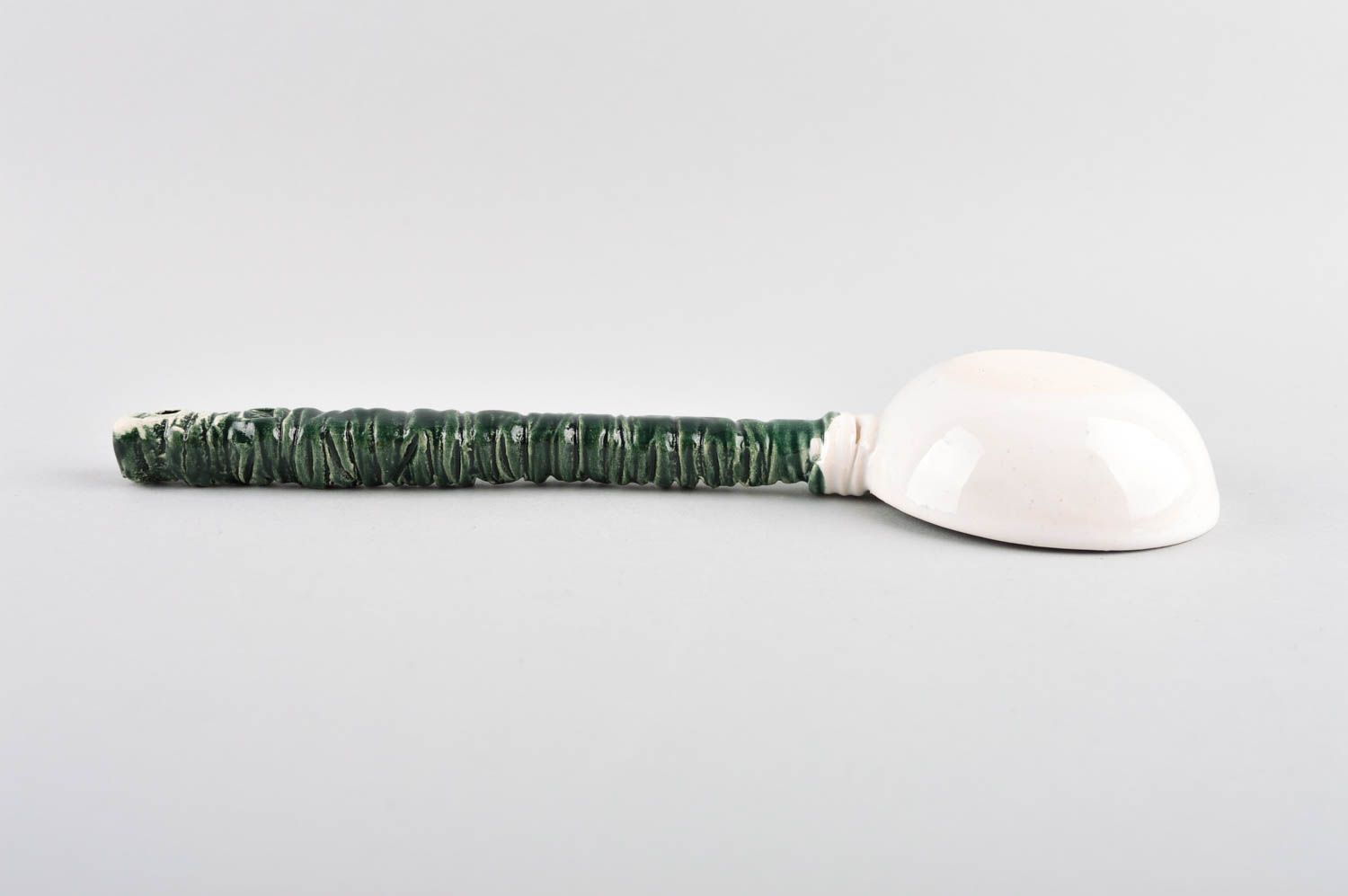 Handmade designer spoon unusual ceramic spoon unusual stylish kitchenware photo 4