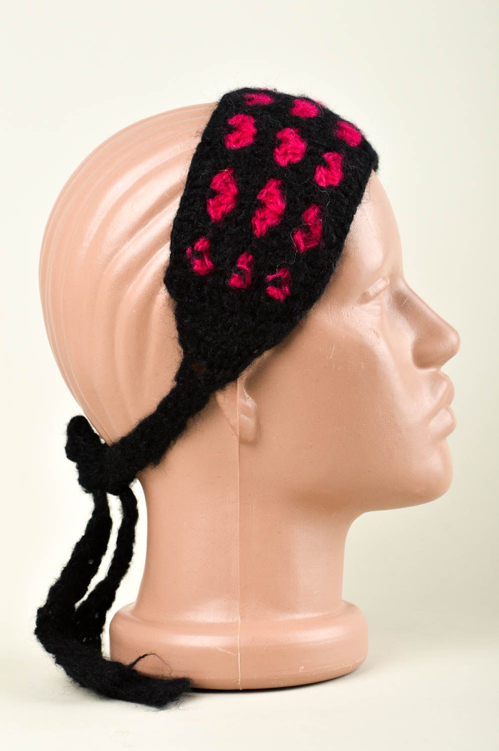 Childrens handmade crochet headband warm headband accessories for girls photo 2