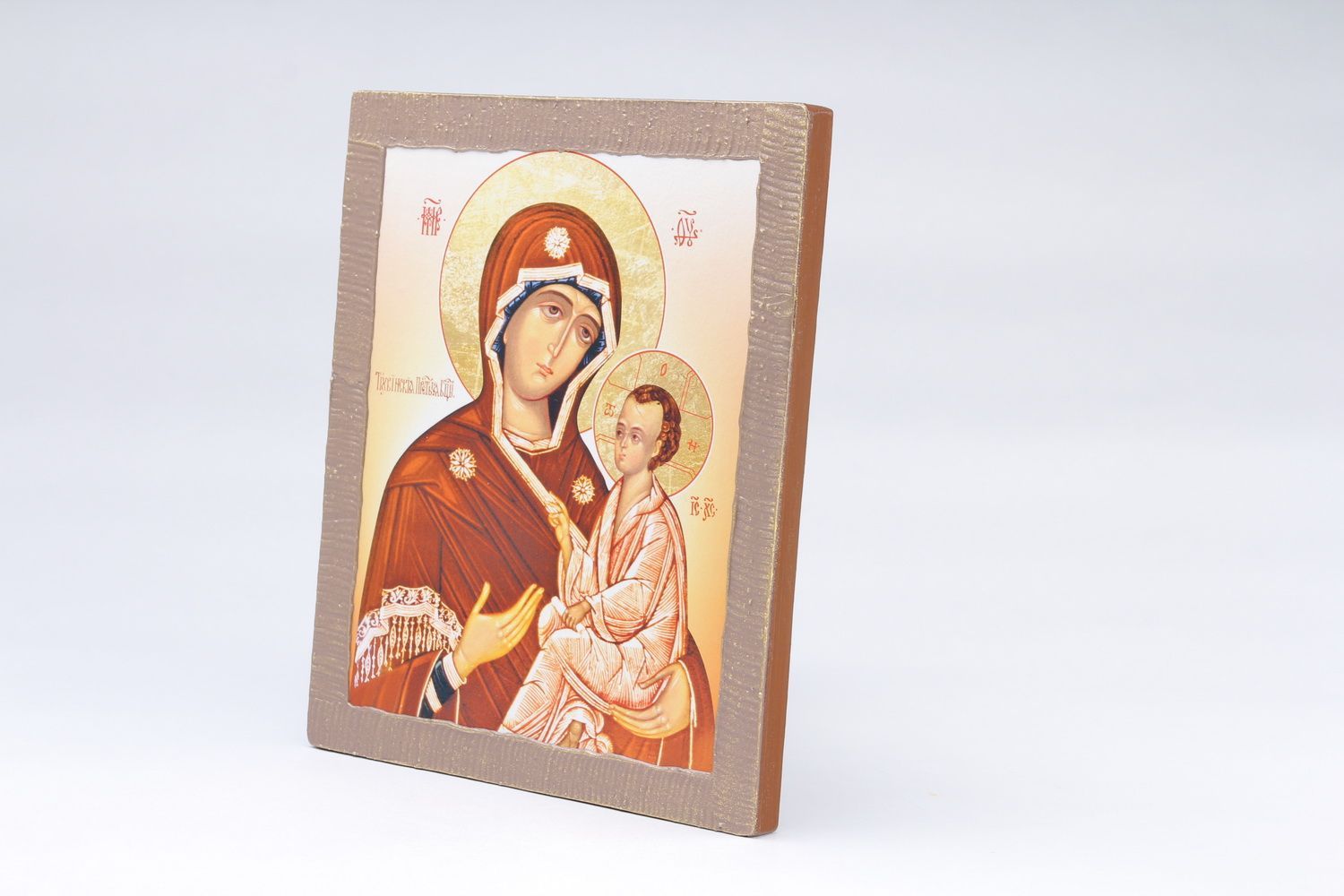 Icono religioso Nuestra Señora de Tikhvinka foto 5