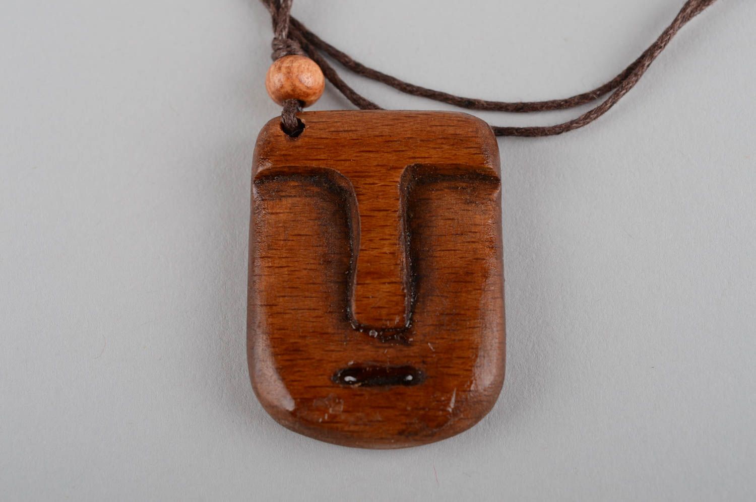 Stylish handmade wooden pendant neck pendant design fashion accessories photo 8