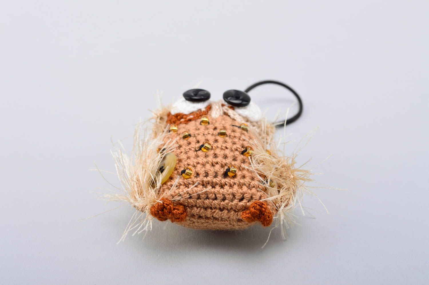 Handmade crocheted keychain soft toy present for friend handmade stuffed toy photo 4