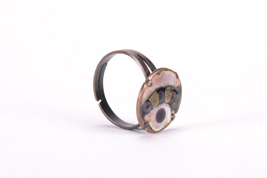 Ring made of copper Third Eye photo 1