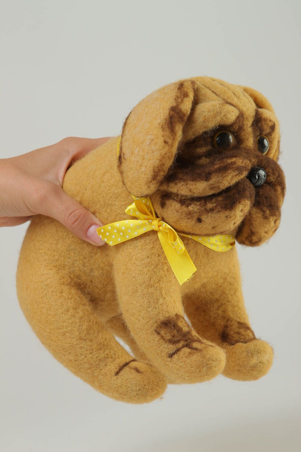 Handmade Plüsch Hund Spielsachen für Kinder Öko Kinderspielzeug originell groß foto 5
