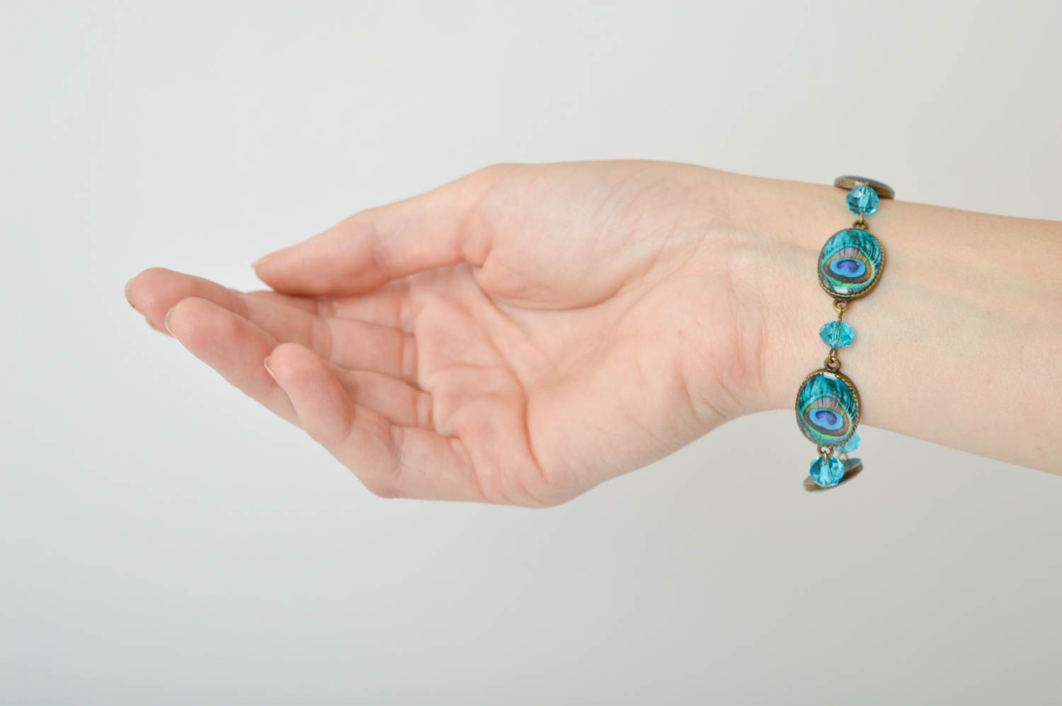 Bracelet fantaisie Bijou fait main perles en verre Accessoire pour femme photo 2