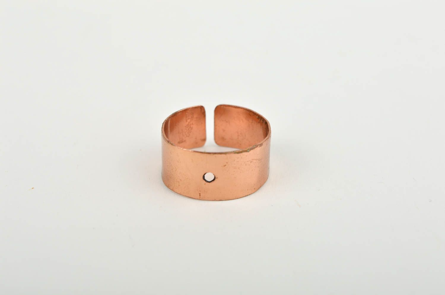 Unusual handmade metal ring stylish copper ring beautiful jewellery for girls photo 4