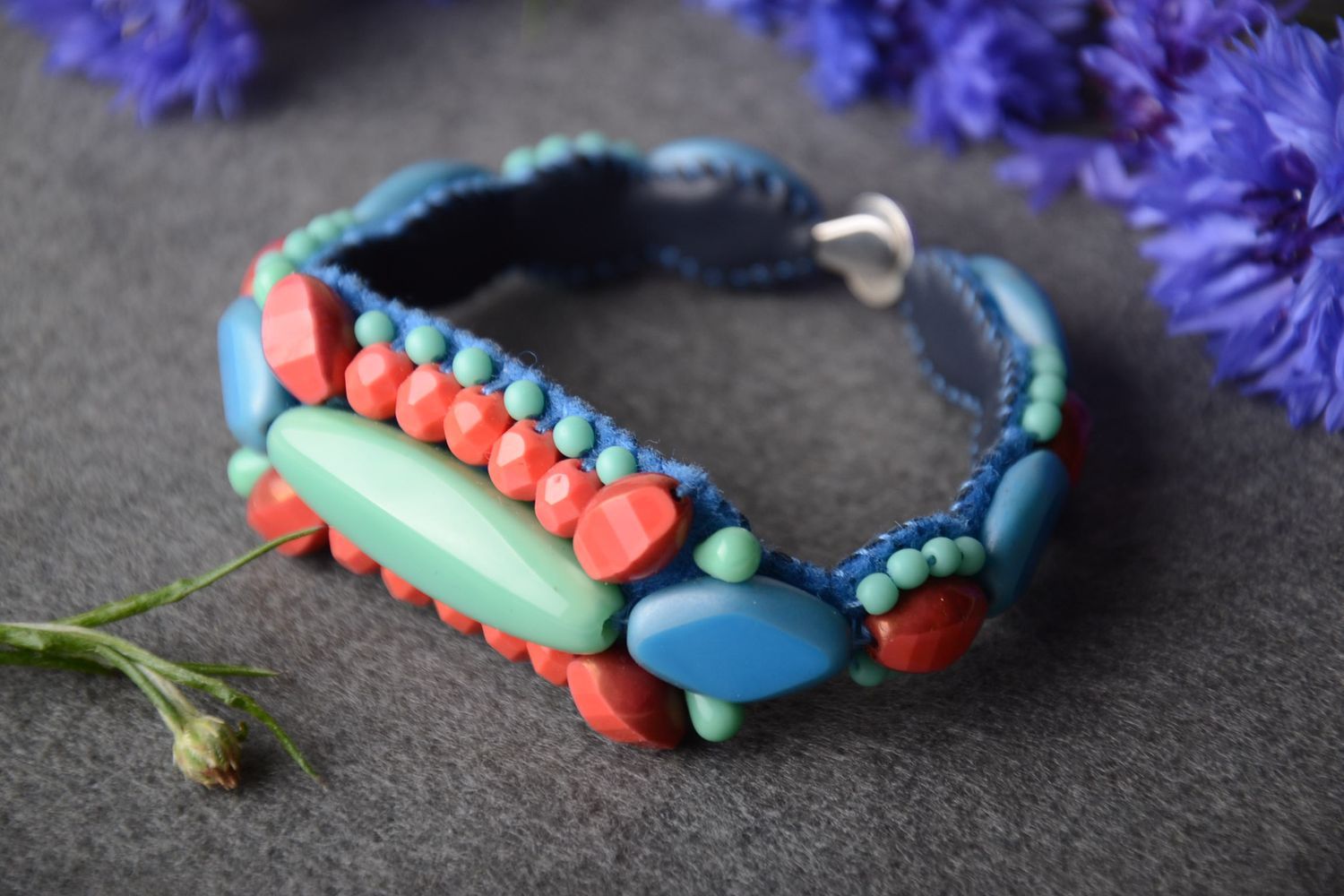 Handmade beautiful bracelet elite cute jewelry stylish unusual accessories photo 3