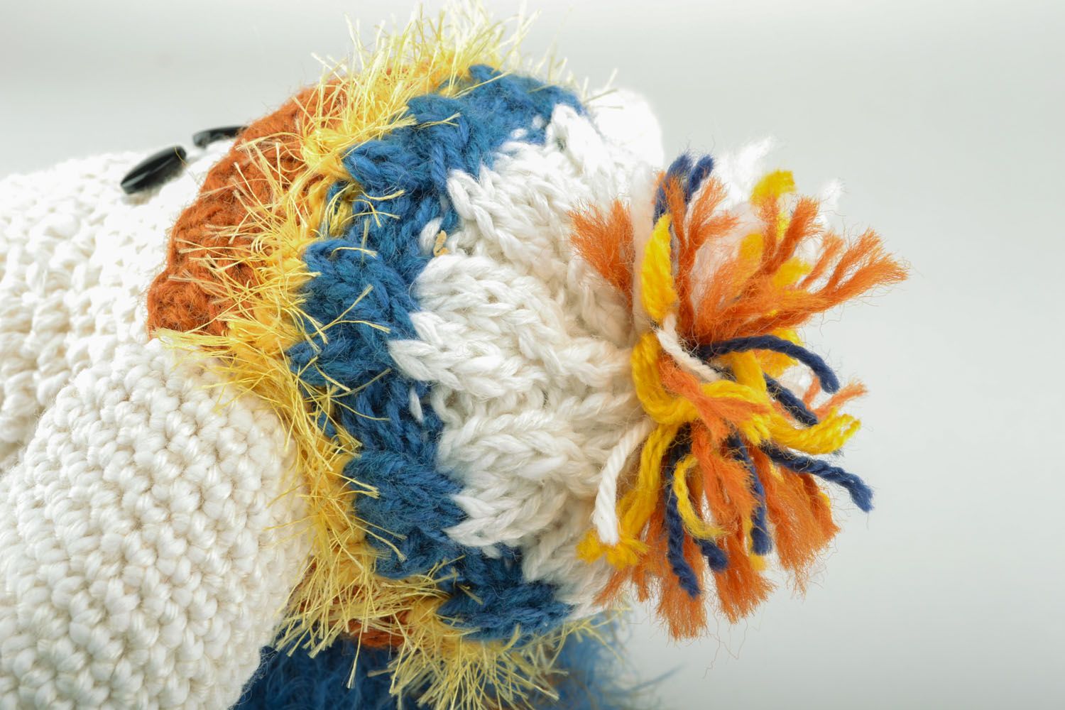Doudou tricoté à la main Brebis en hiver photo 5