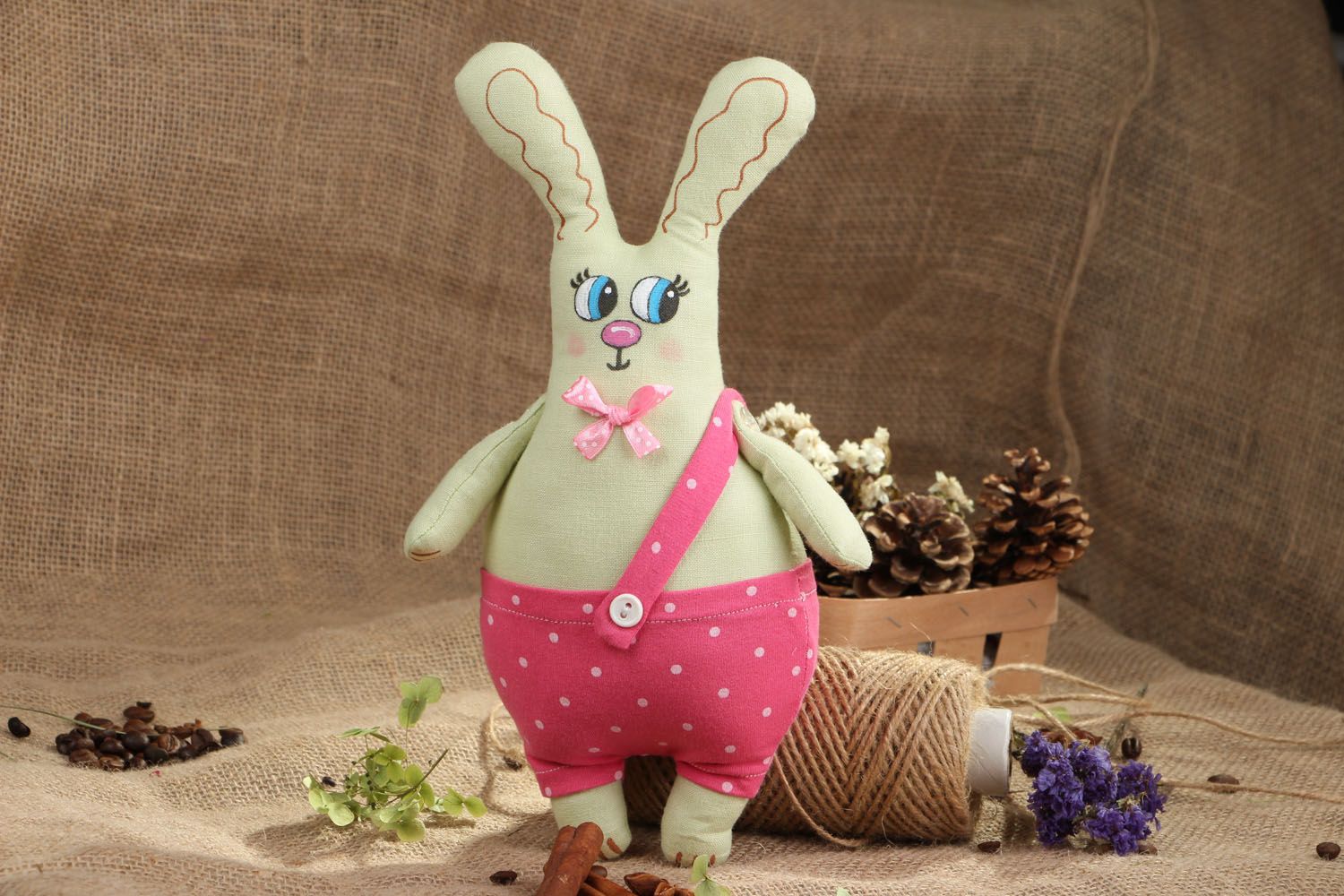 Soft toy Hare in Trousers photo 4