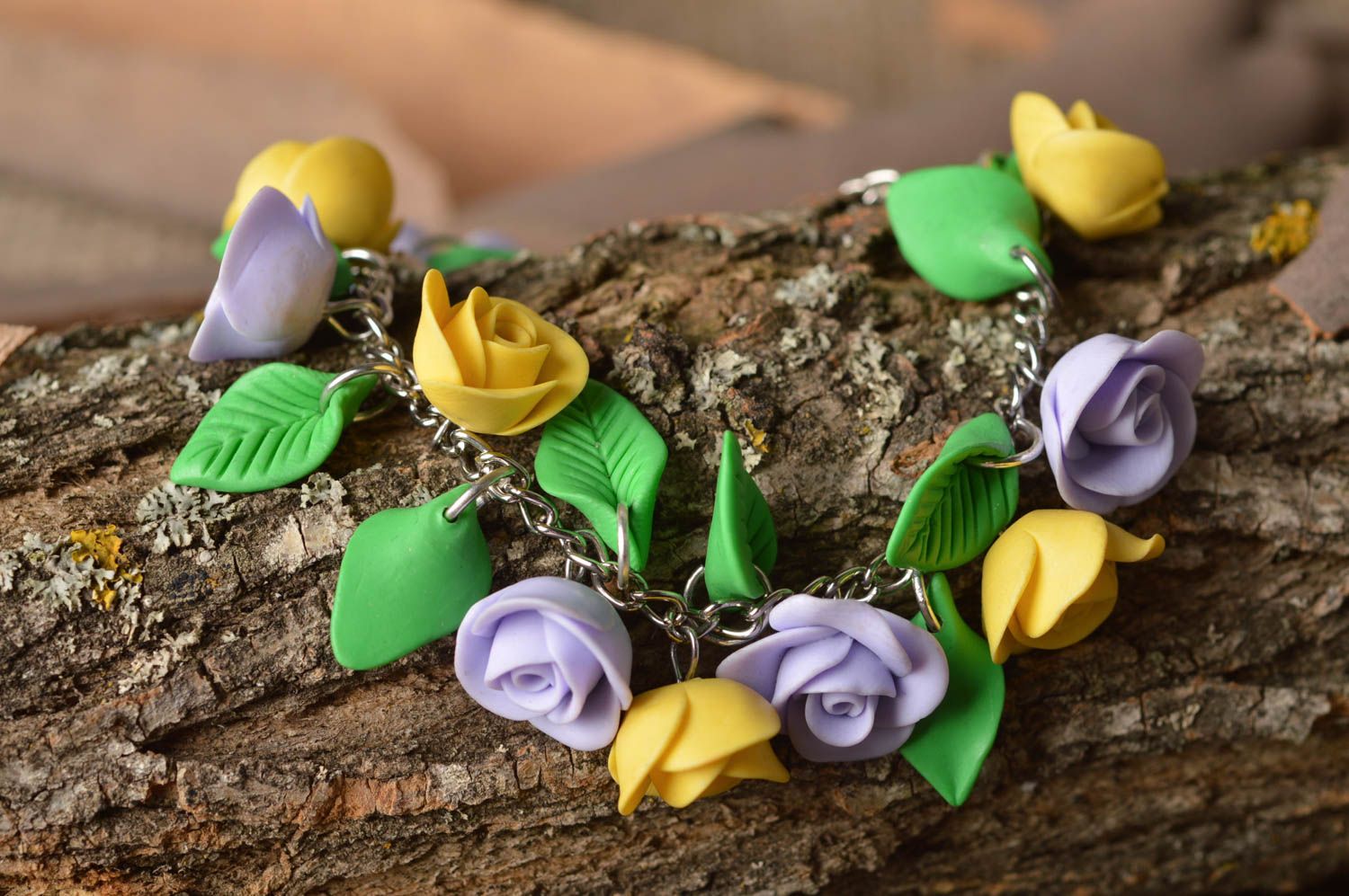 Stylish handmade plastic pendant charm jewelry designs accessories for girls photo 1