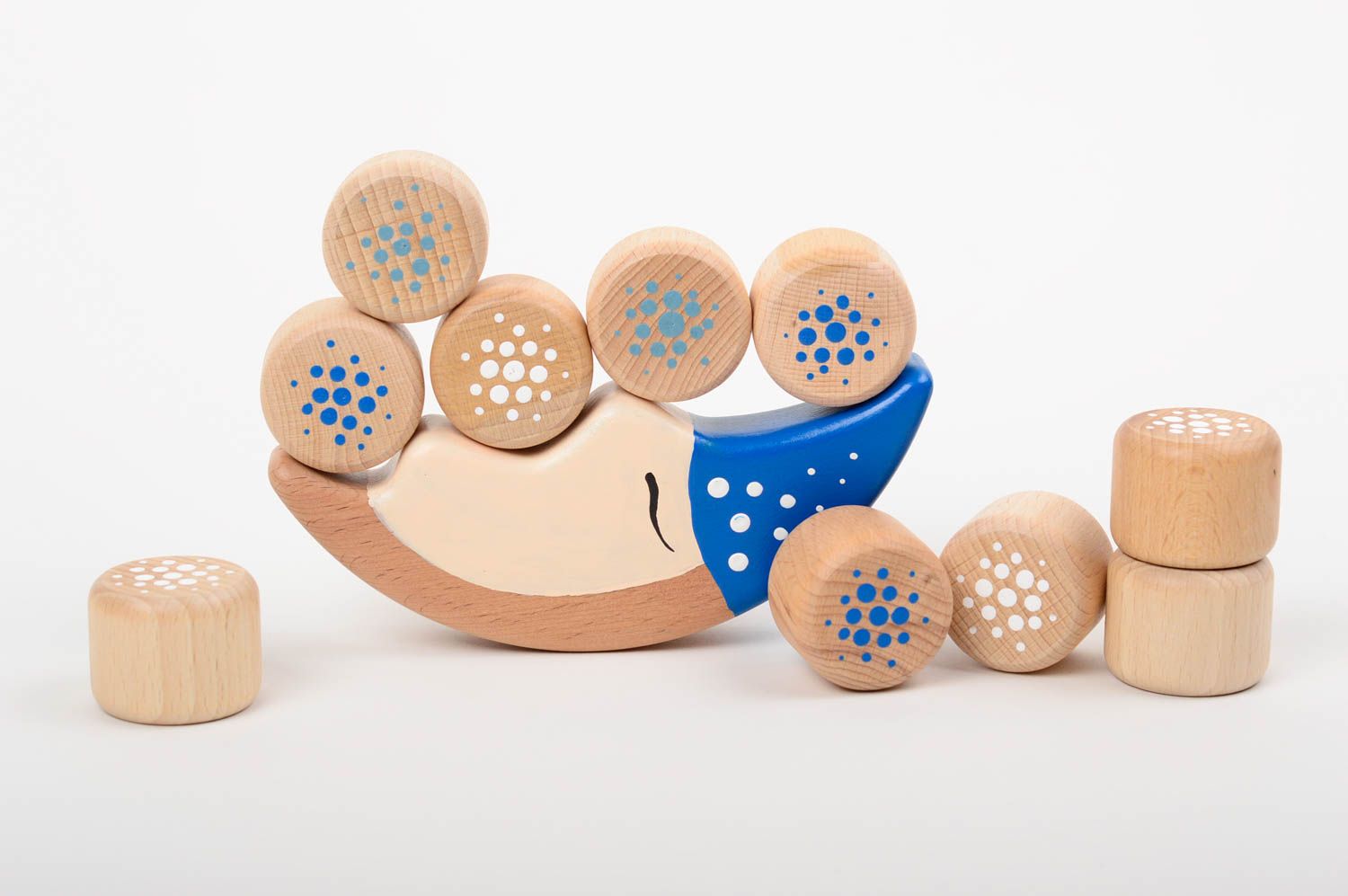 Handmade wooden toy unusual home decor designer developing toys for children photo 3