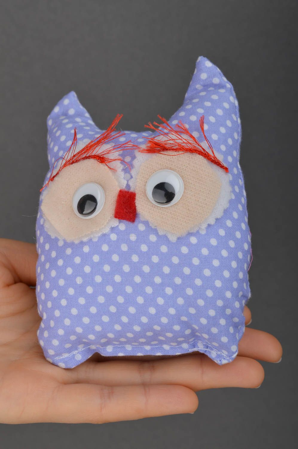 Handmade soft toy interior stuffed toy for baby nursery decor ideas owl doll photo 5