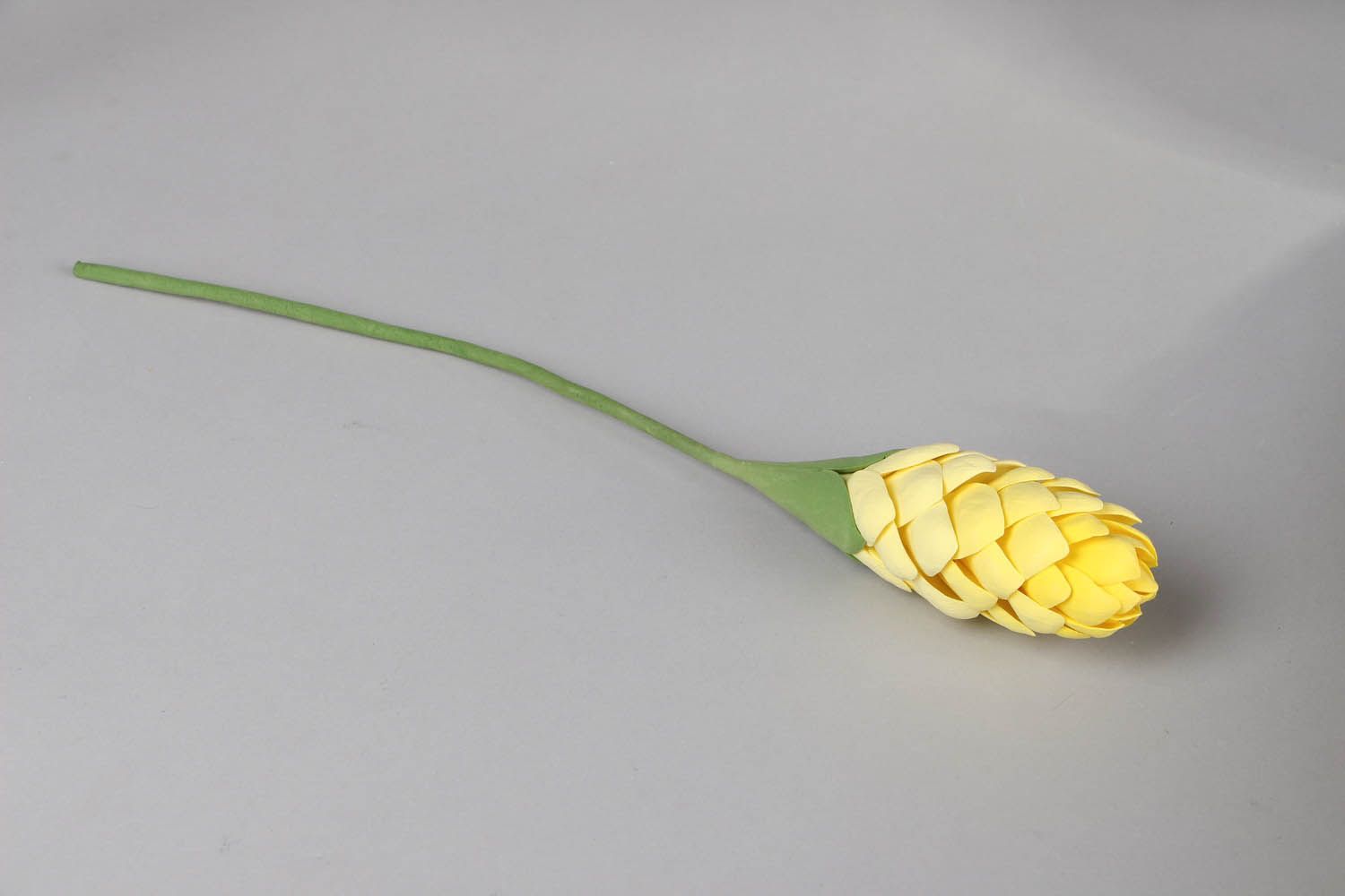 Fleur décorative de gingembre en pâte polymère photo 1
