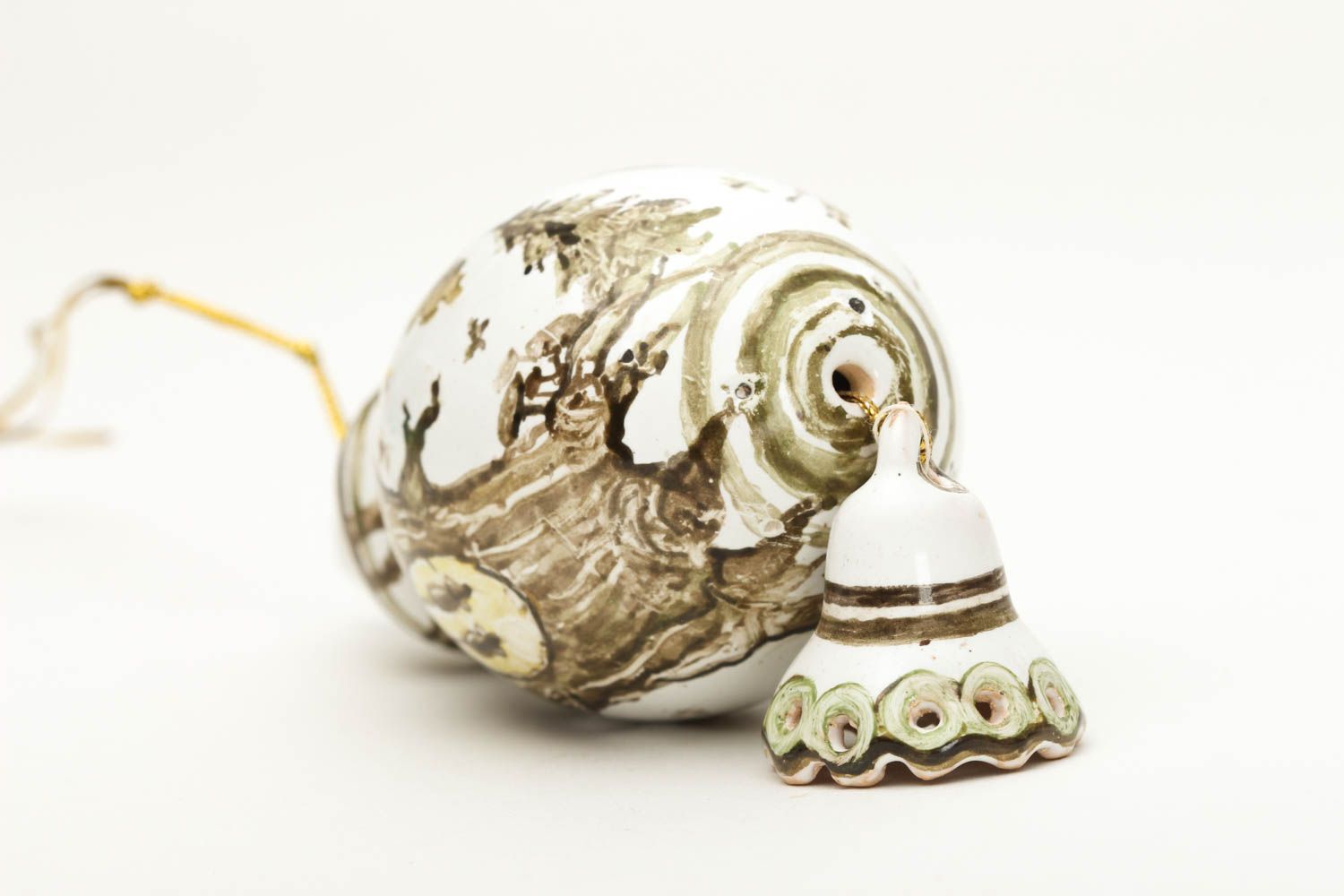 Игрушка из глины ручной работы глиняная игрушка украшение для дома авторское фото 4