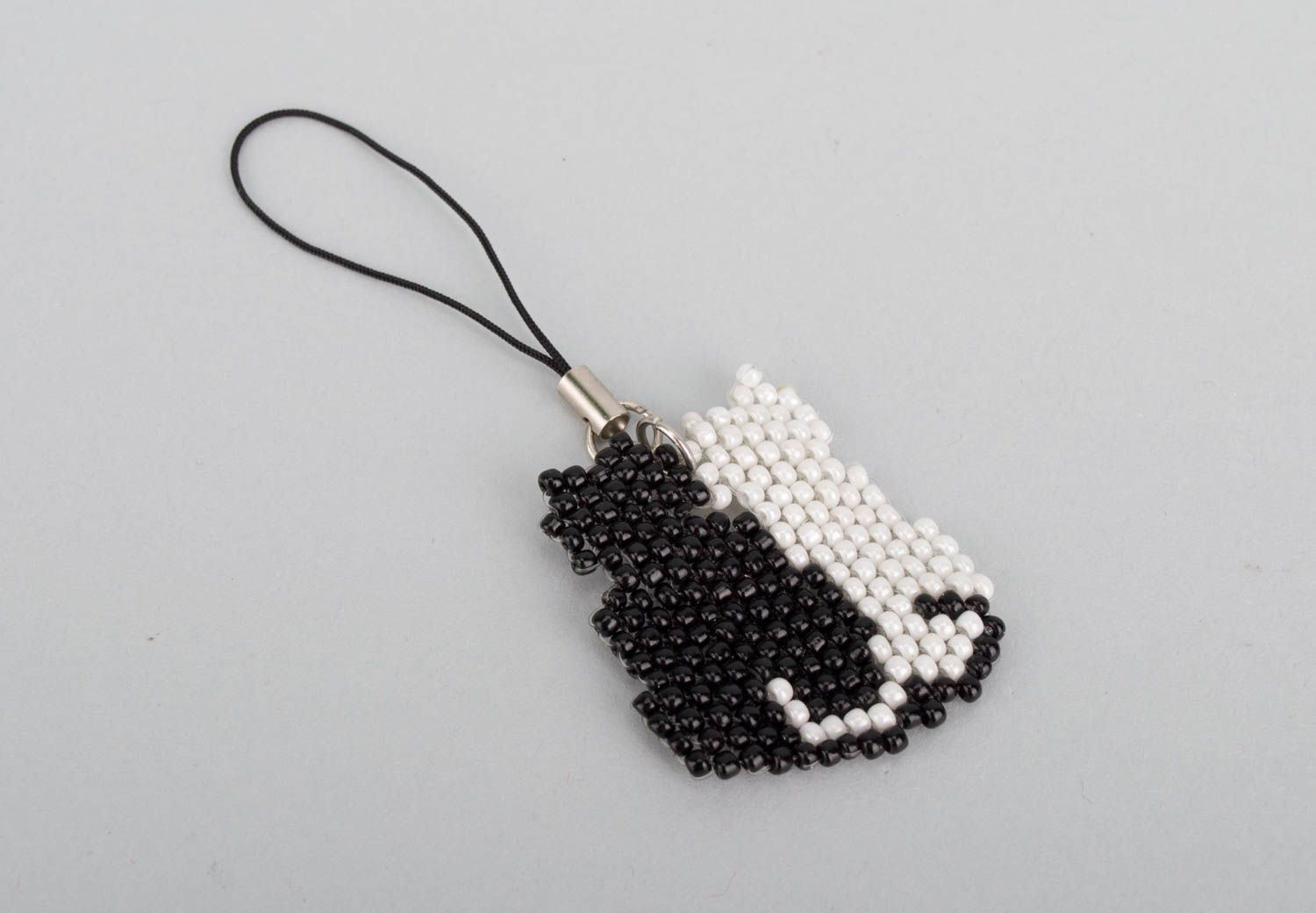 Schlüsselanhänger Katze handmade Frauen Accessoires stilvoll Geschenk für Frau foto 2