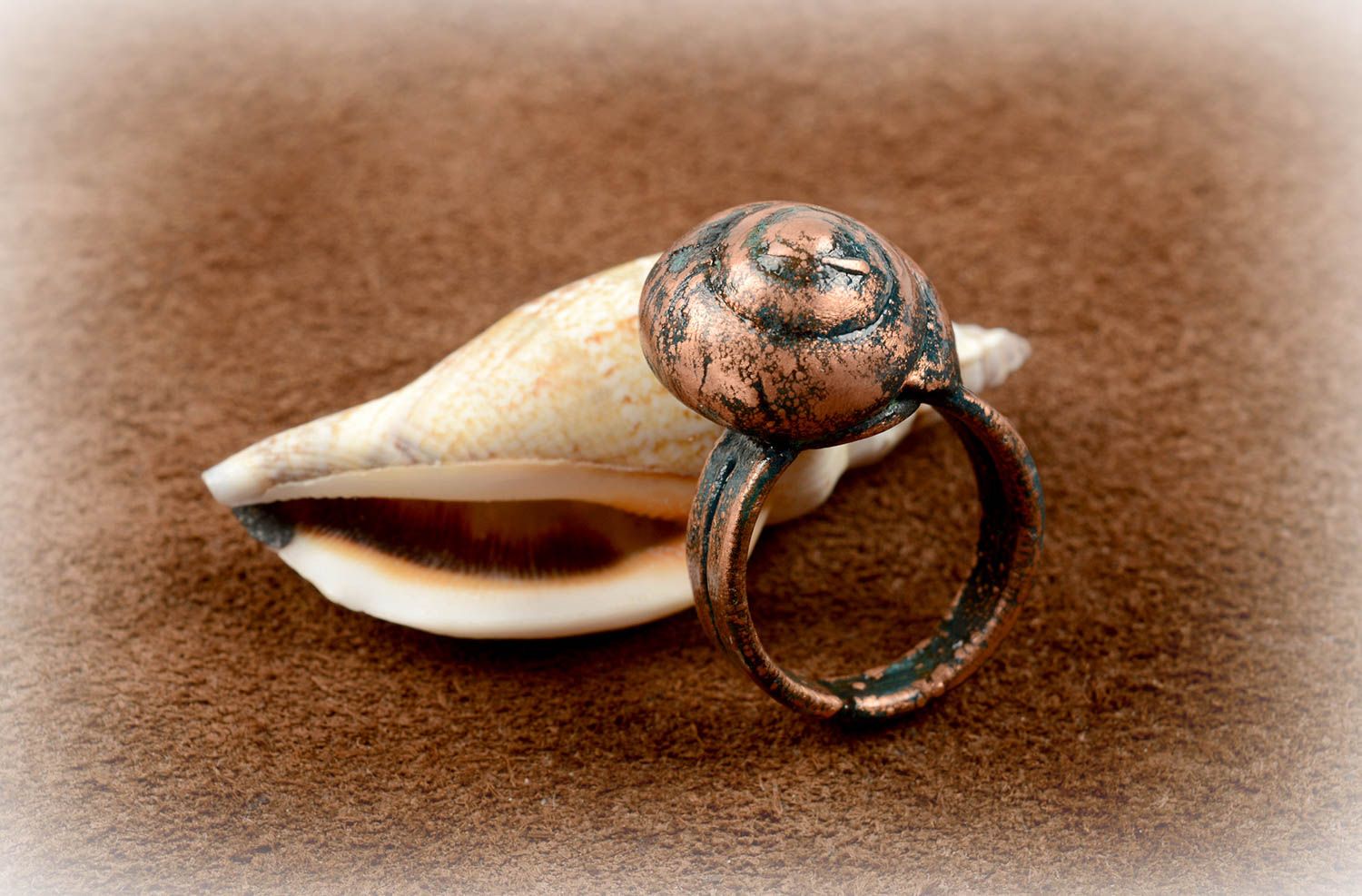 Polymer Schmuck handmade großer Ring am Finger origineller Damen Modeschmuck foto 5