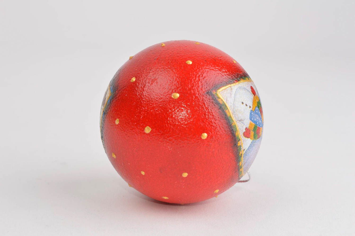 Adorno para el árbol de Navidad objeto de decoración bola de Navidad decoupage foto 4