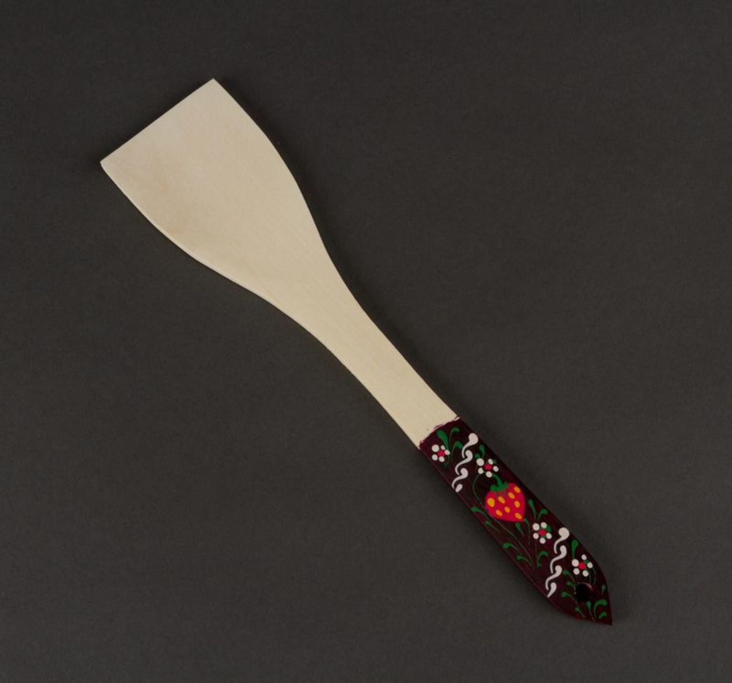Wooden spatula with painting photo 3