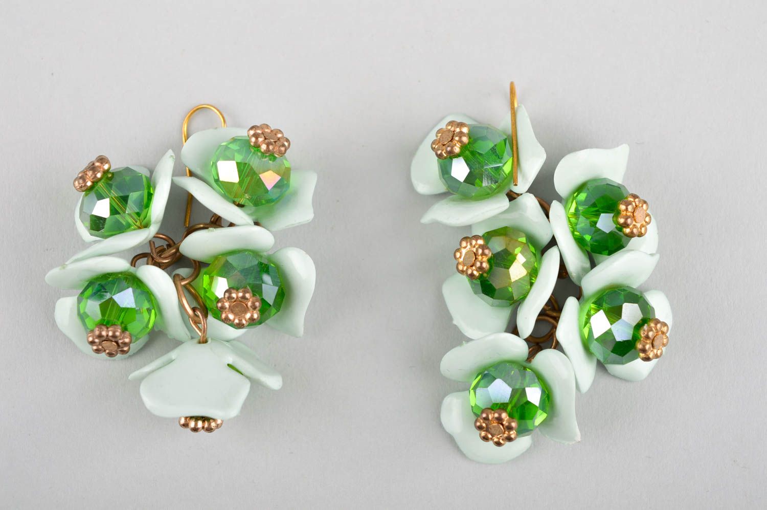 Handmade jewelry plastic bracelet crystal earrings designer accessories for her photo 4