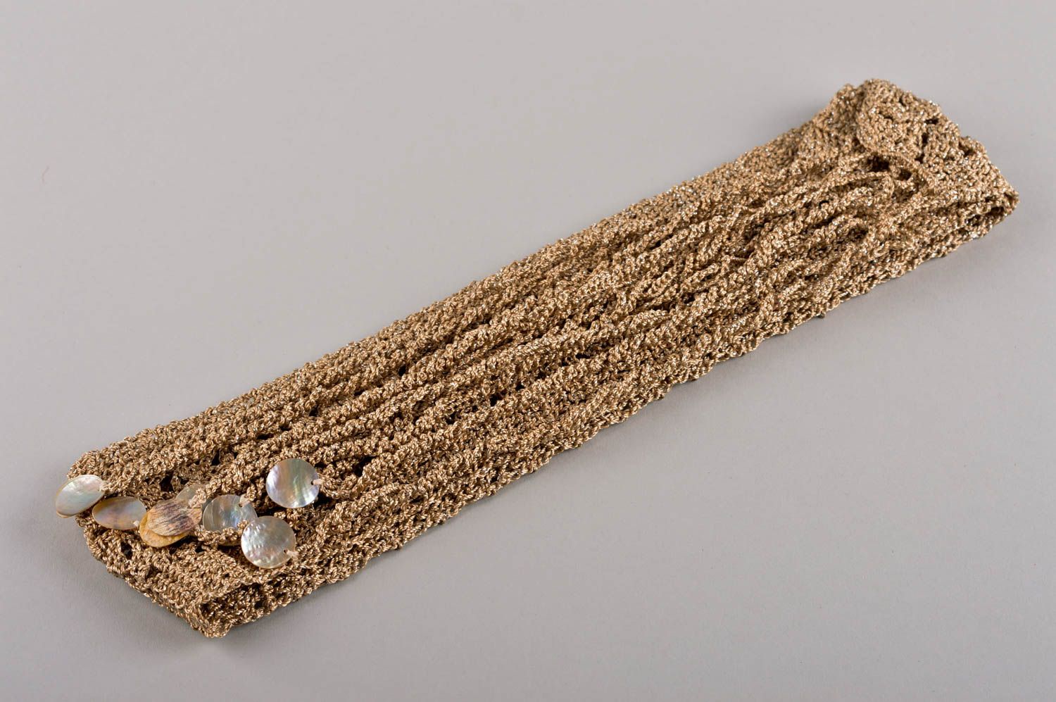 Handmade belt designer belt crocheted belt gift for women unusual gift photo 4