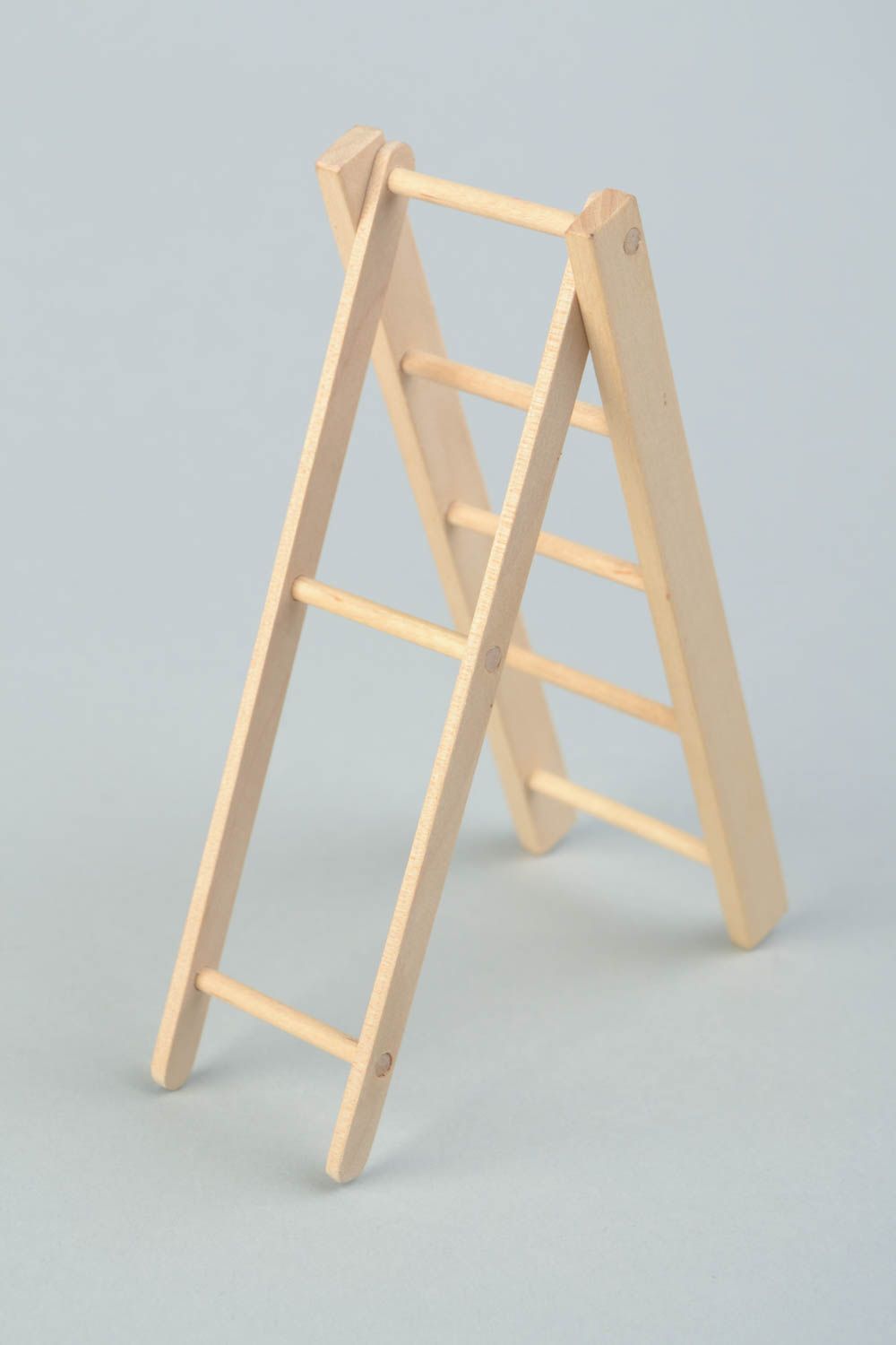 Puppenmöbel aus Holz Rohling zum Bemalen und für Decoupage handmade Leiter foto 4