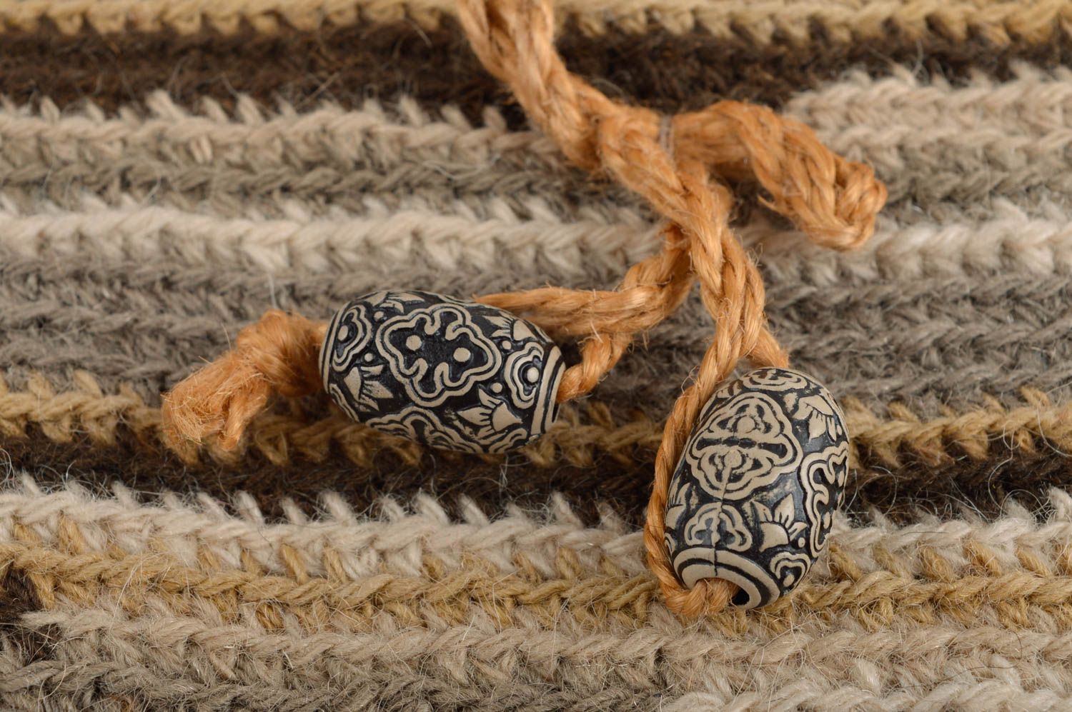 Sac à main marron Sac cabas fait main tricoté au crochet Cadeau original  photo 4