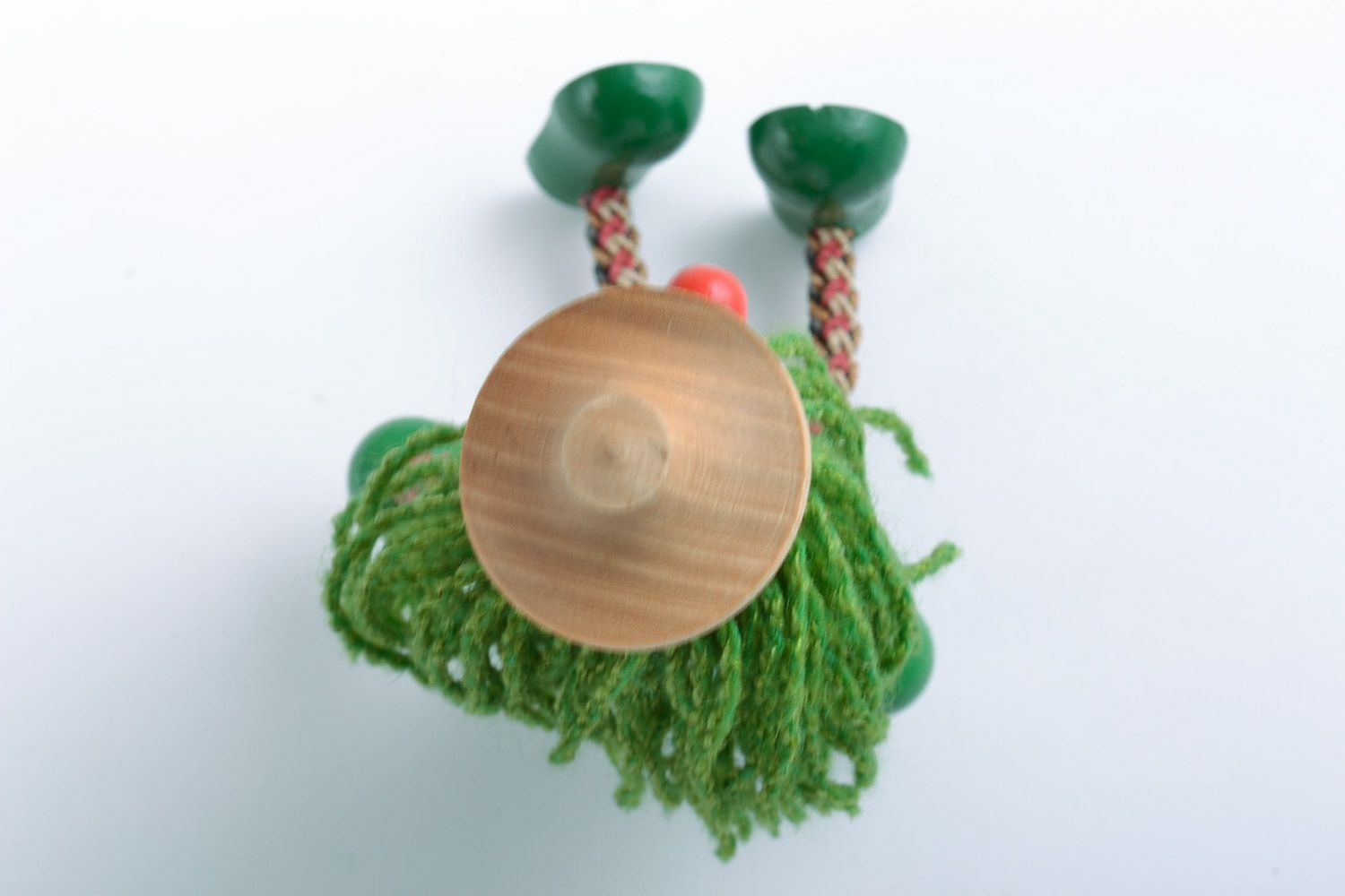 Деревянная игрушка водяной с росписью ручной работы авторская красивая милая фото 5