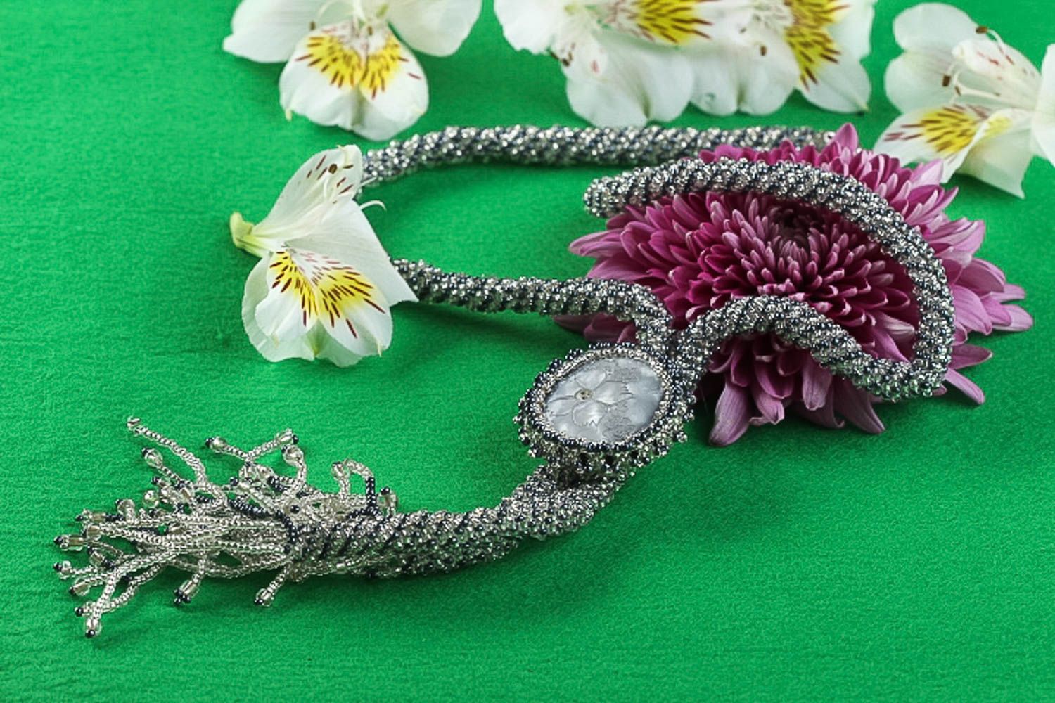 Halsketten Anhänger handmade Glasperlen Anhänger origineller Schmuck für Frauen foto 1