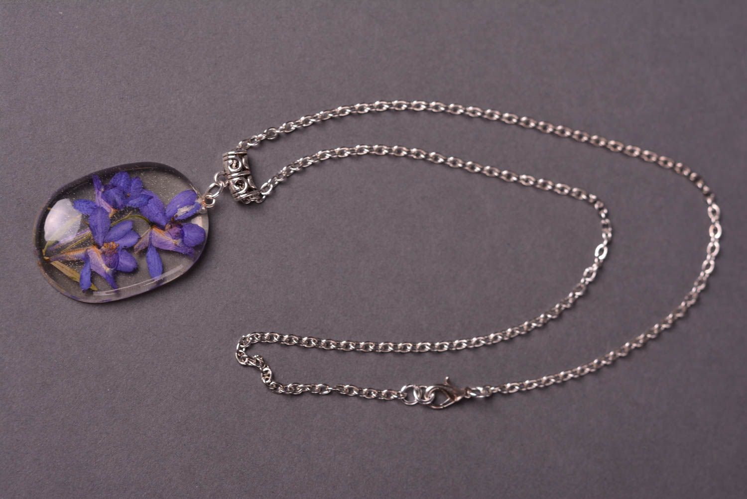 Unusual handmade botanical pendant flower pendant necklace fashion tips photo 3