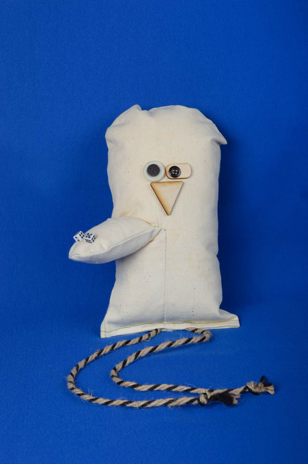 Handmade owl toy decorative stuffed toy present for housewarming home decor photo 3