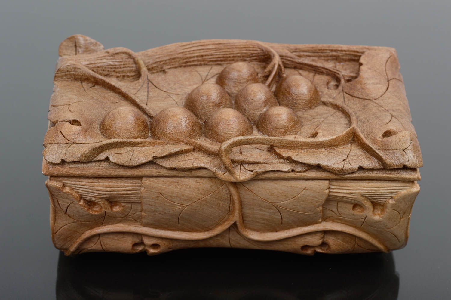 Joyero de madera de nogal hecho a mano decoración de hogar regalo original foto 1