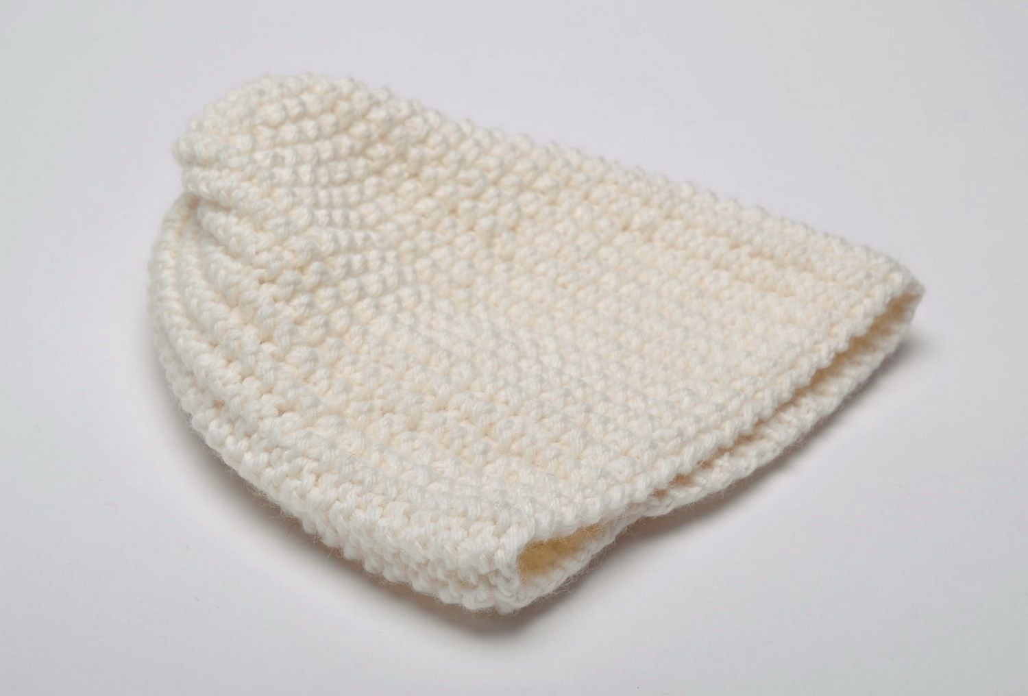 Children's knitted hat English knitting photo 2