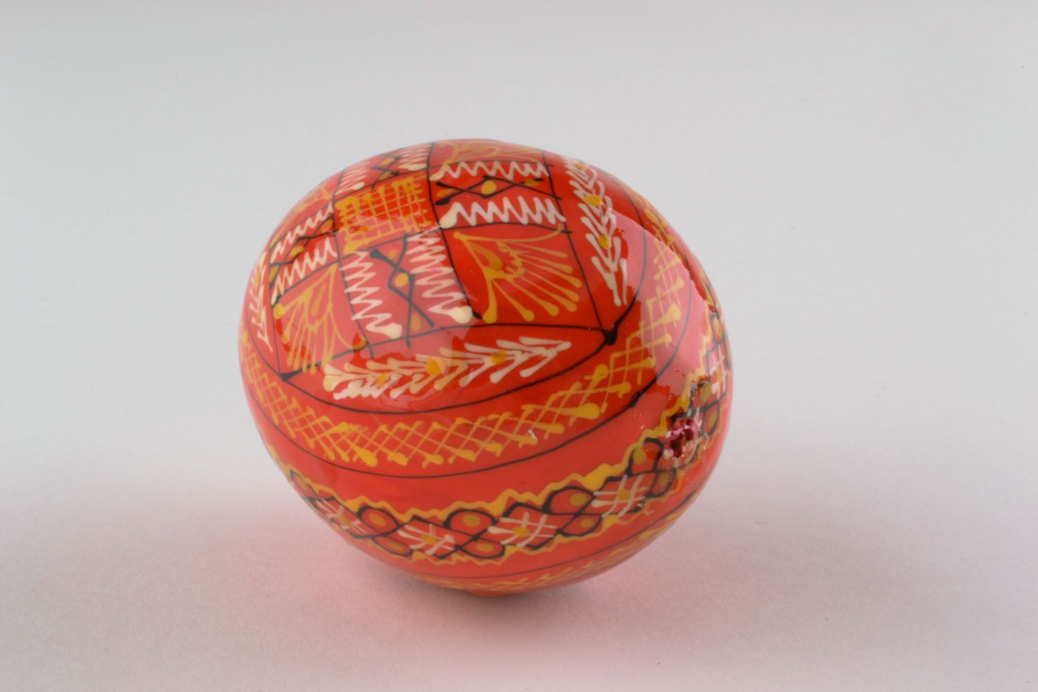 Wooden painted egg photo 4