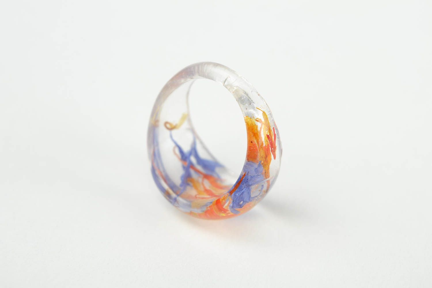 Элегантное кольцо ручной работы кольцо с цветами авторское модное кольцо  фото 4
