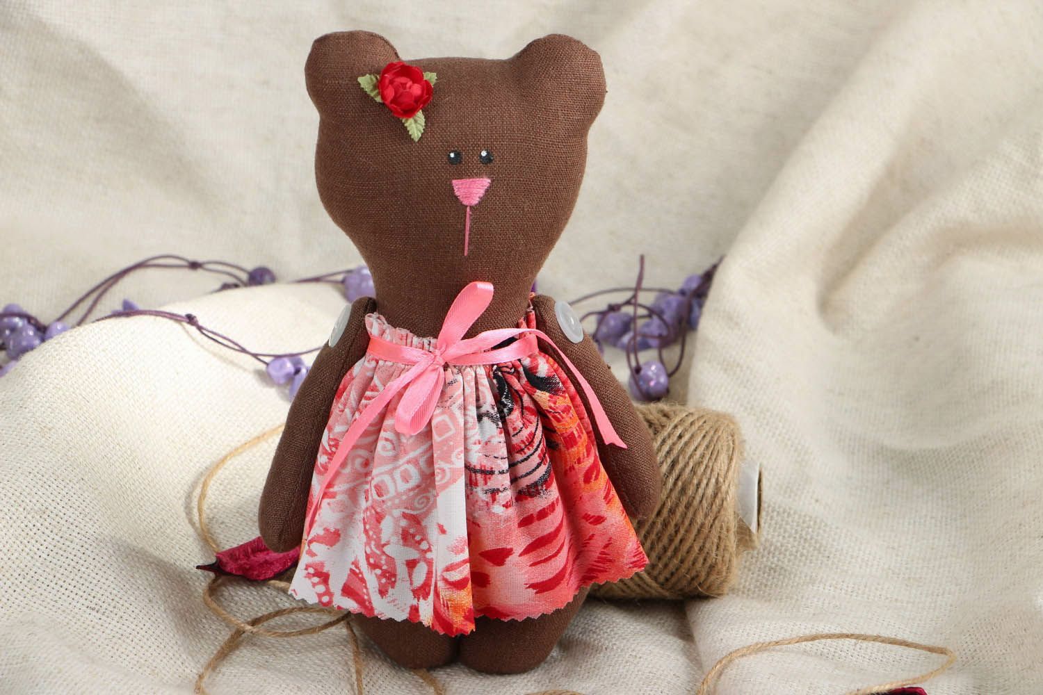 Handmade toy Chocolate Bear photo 5