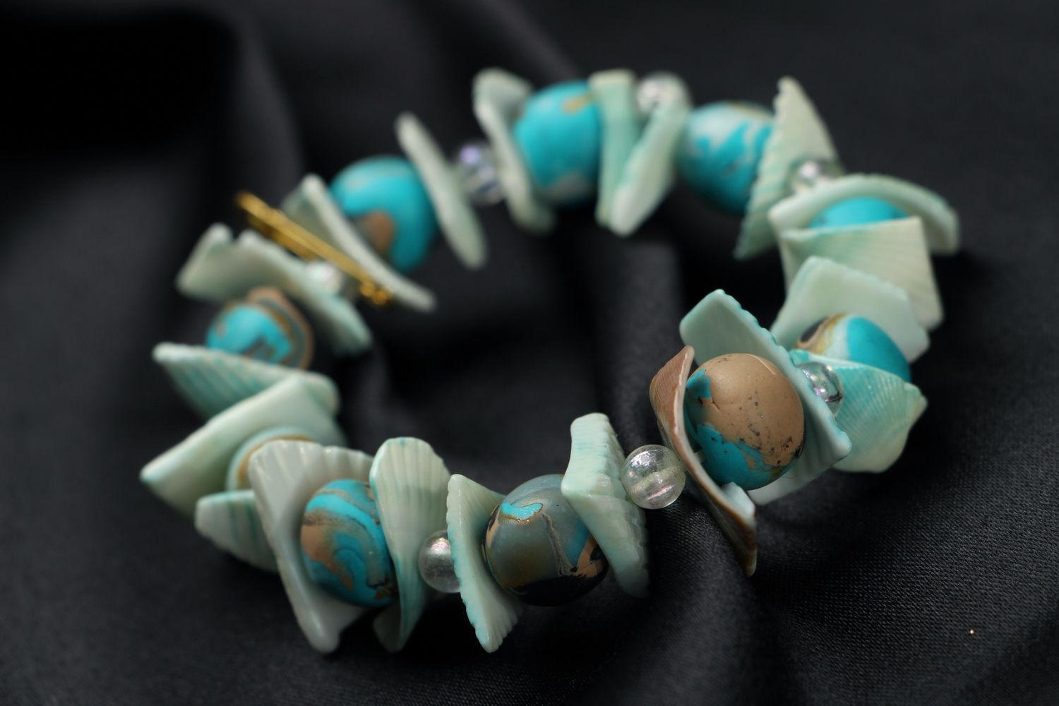 Bracelet Made of Polymer Clay in Nautical Theme photo 4