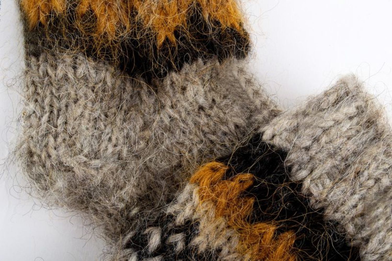 Calzini di lana per donna fatti a mano Abbigliamento da donna Calzini grigi
 foto 3