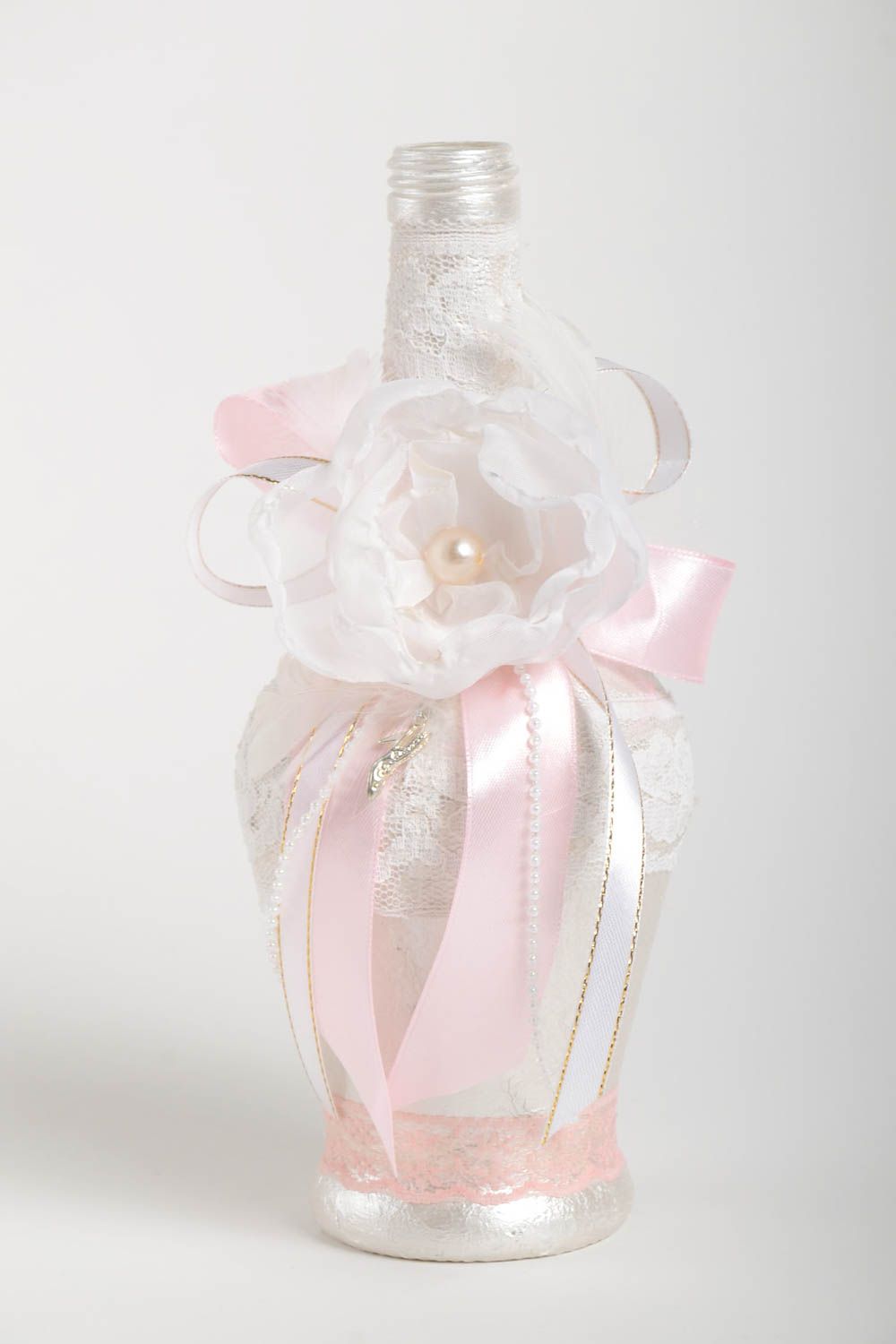 10 inches glass bottle wedding decorative vase 0,91 lb photo 2