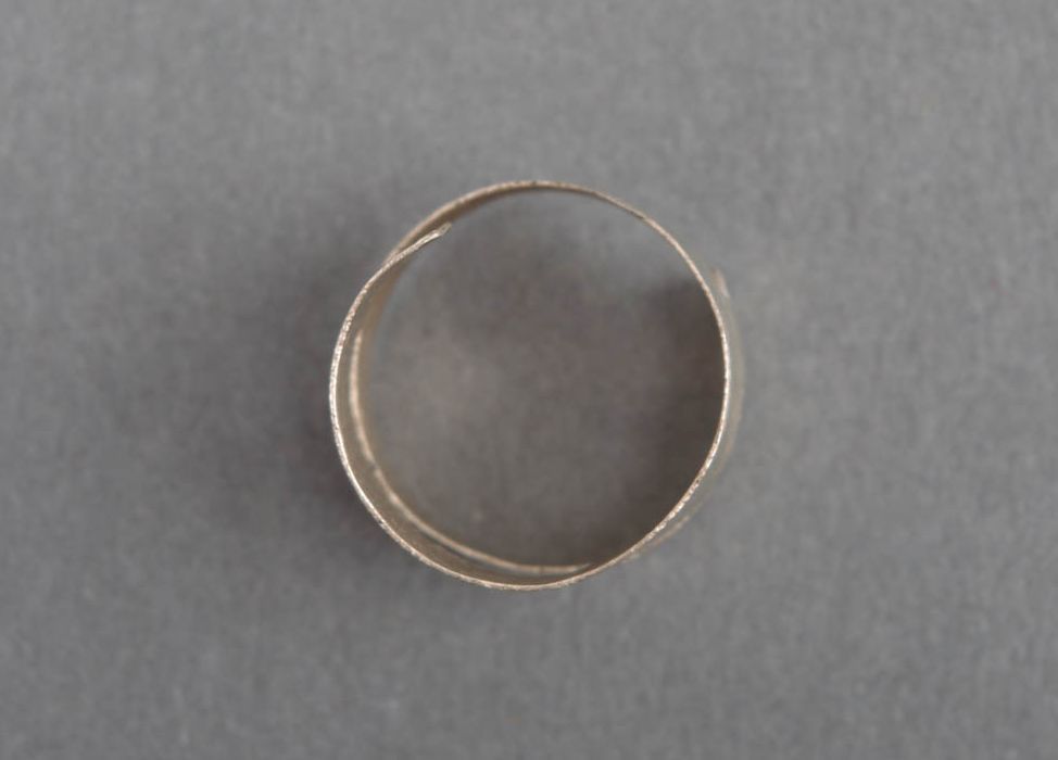 Стильное кольцо хэнд мэйд украшение из мельхиора женское кольцо на фаланги фото 4