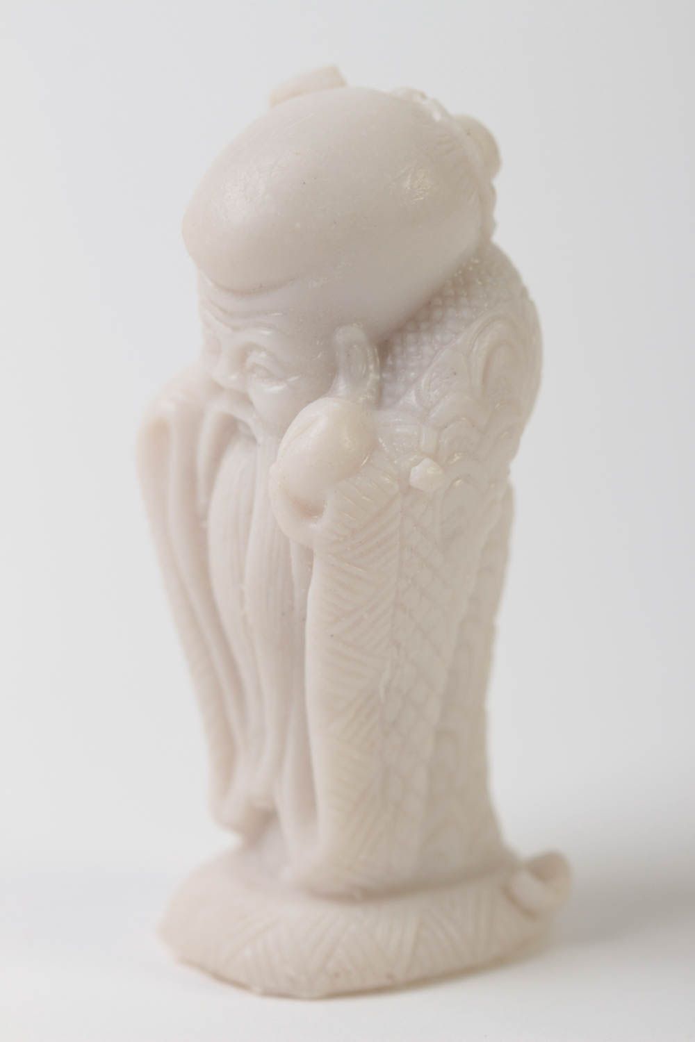 Handmade Netsuke Figur kleine Dekofigur Talisman Glücksbringer Rohling Shou Xing foto 2