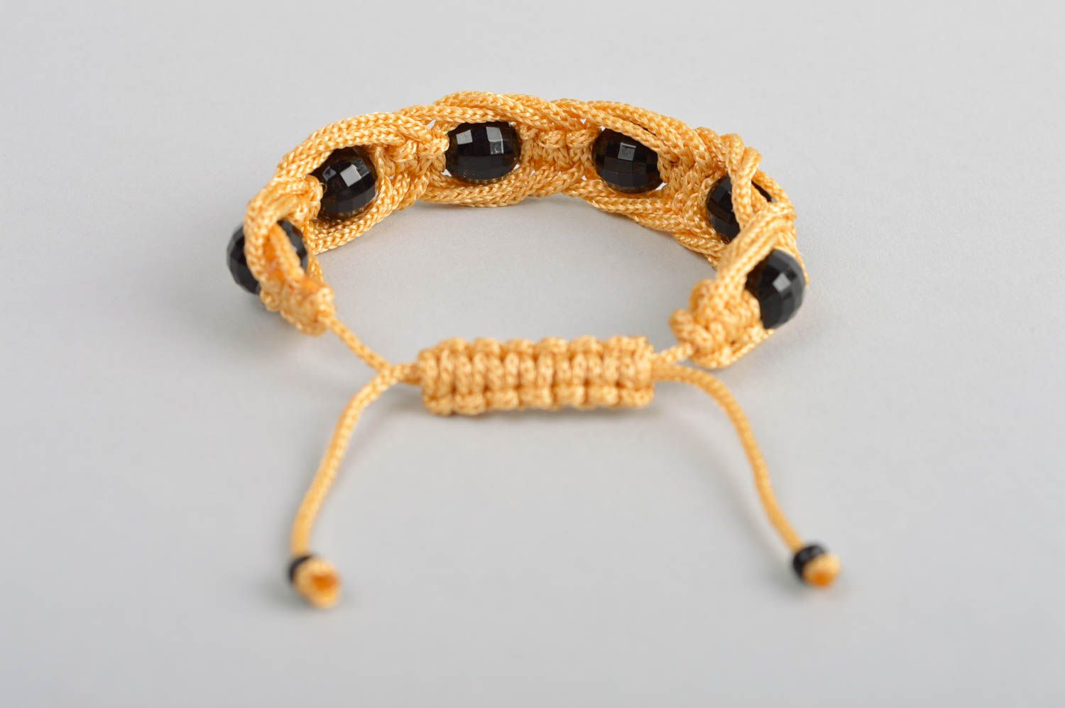 Handmade jewelry macrame bracelet string bracelet designer accessories gift idea photo 3