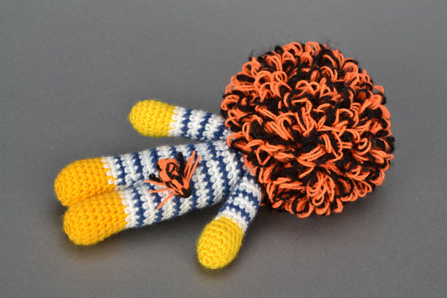 Jouet mou tricoté au crochet Lion  photo 5