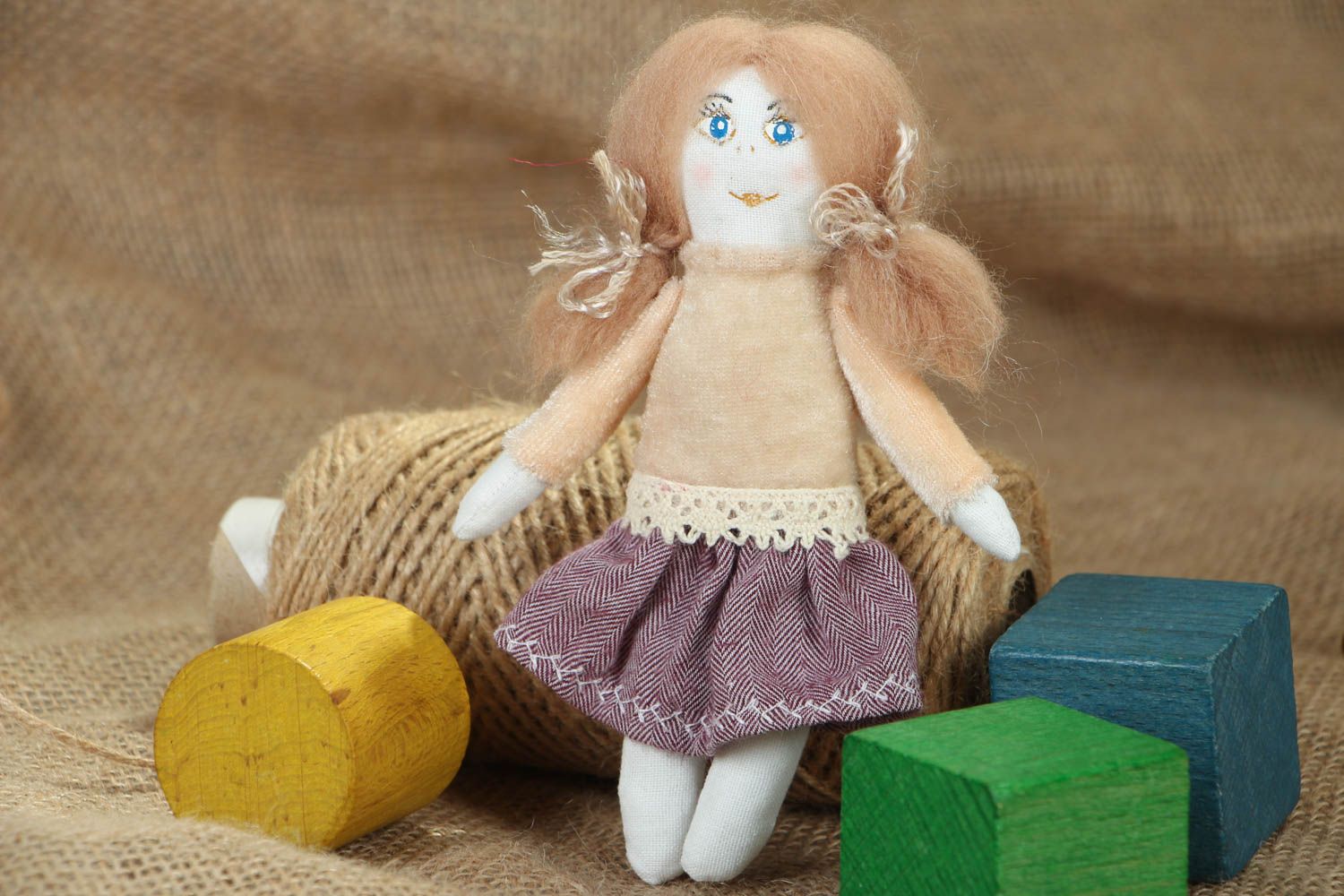 Homemade fabric doll photo 5