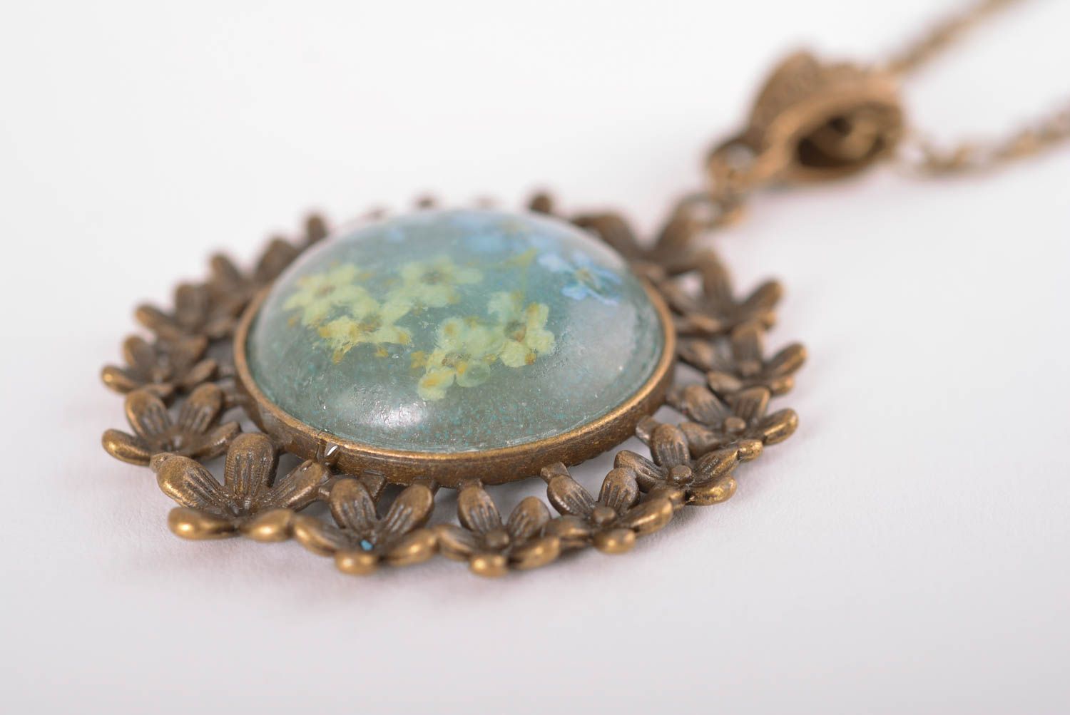 Handmade pendant unusual pendant epoxy jewelry designer accessory gift for her photo 4