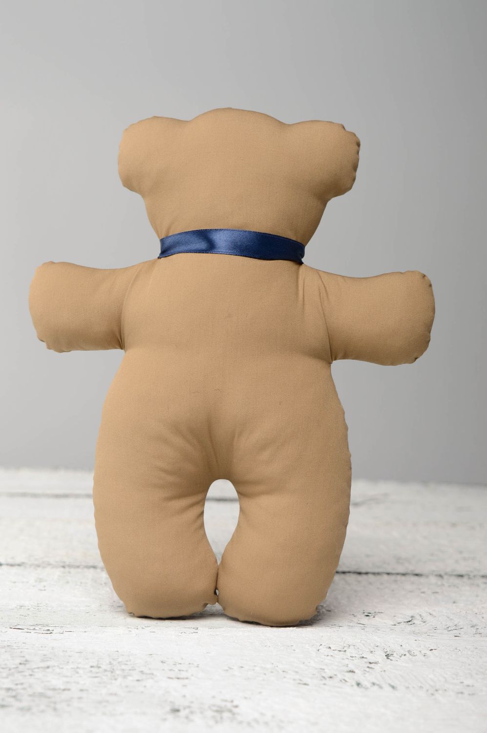 Мягкая игрушка ручной работы из ткани Большой медведь фото 5