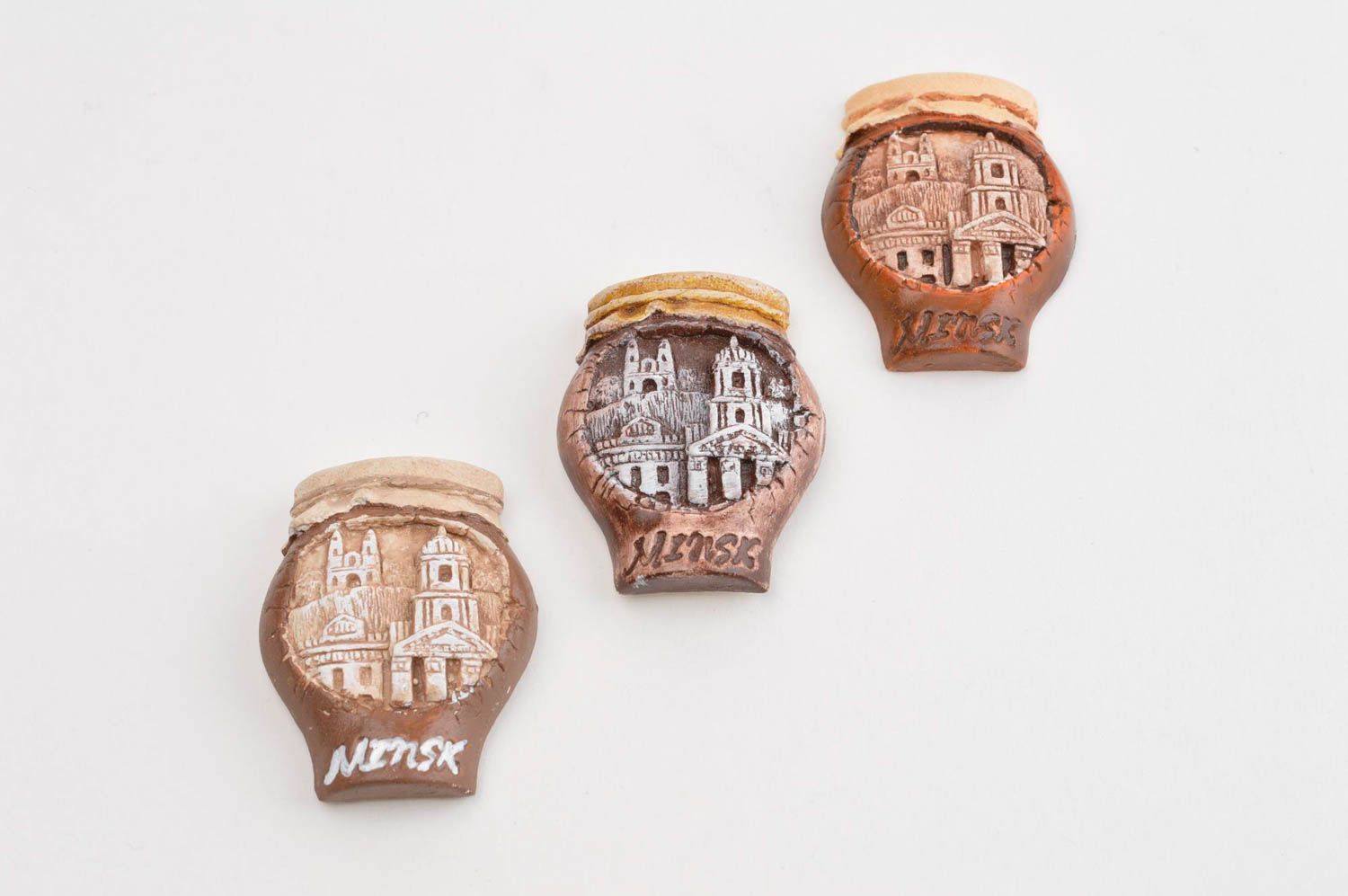 Kühlschrank Magnete Set handmade Wohn Accessoires Deko für die Küche Alte Stadt  foto 5