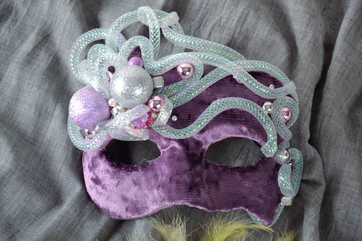 Violette Karneval Maske foto 1