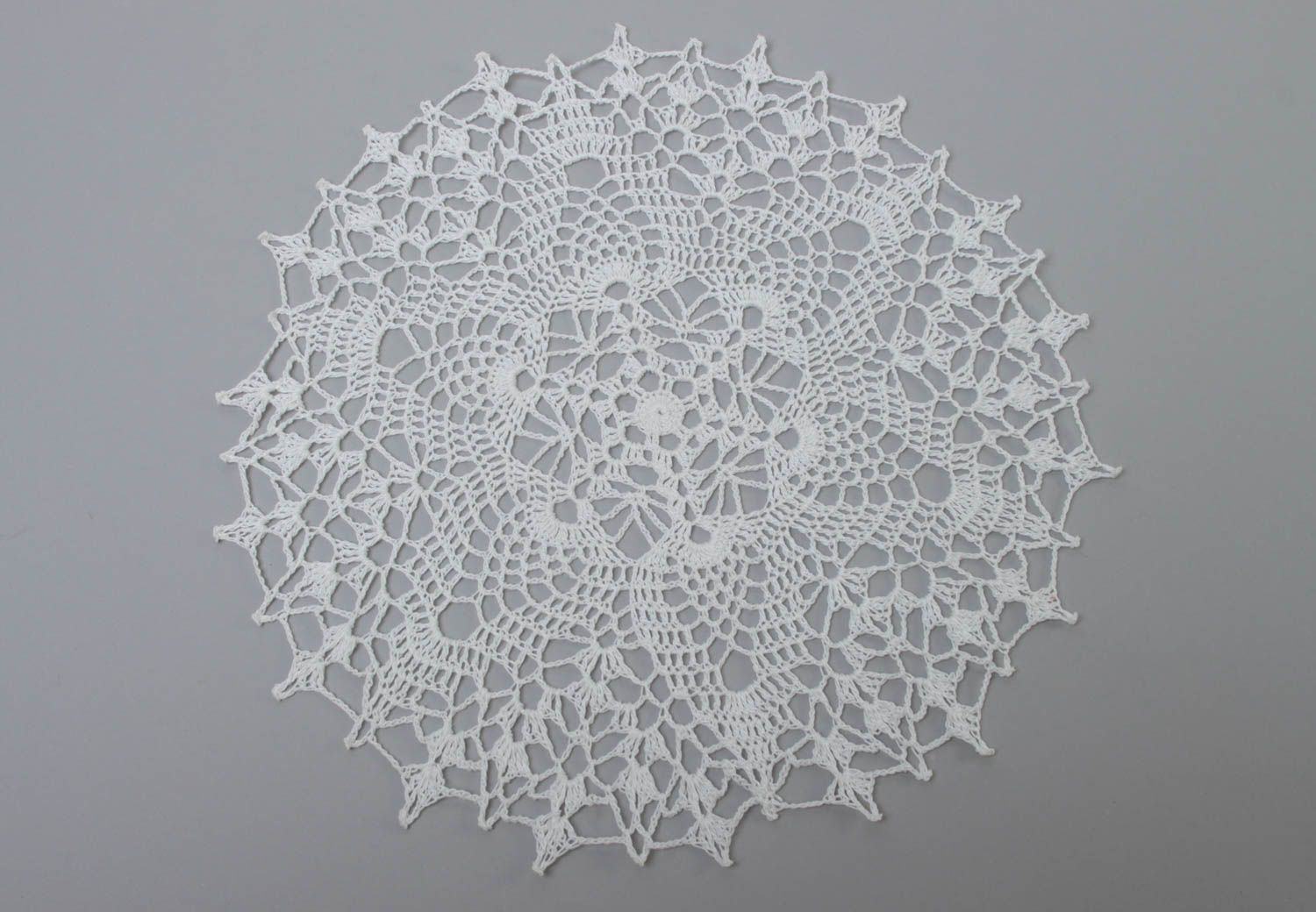 Beautiful handmade crochet napkin designer lace napkin gifts for her home design photo 2