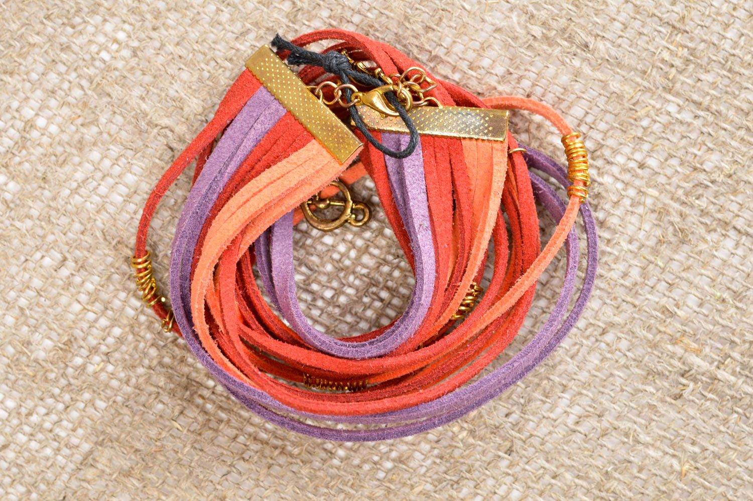 Pulsera de moda de cordones multicolores bisutería artesanal regalo original foto 3