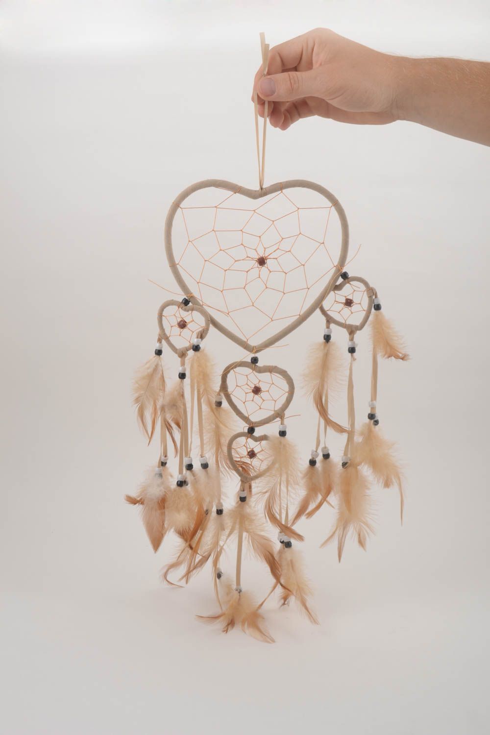 Handmade Deko zum Hängen Traumfänger groß originelles Geschenk Schutz Amulett  foto 5